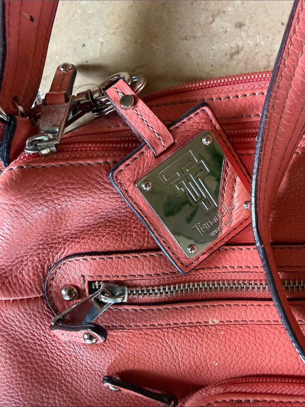 TIGNANELLO ladies handbag very good condition leather - Picture 6 of 11